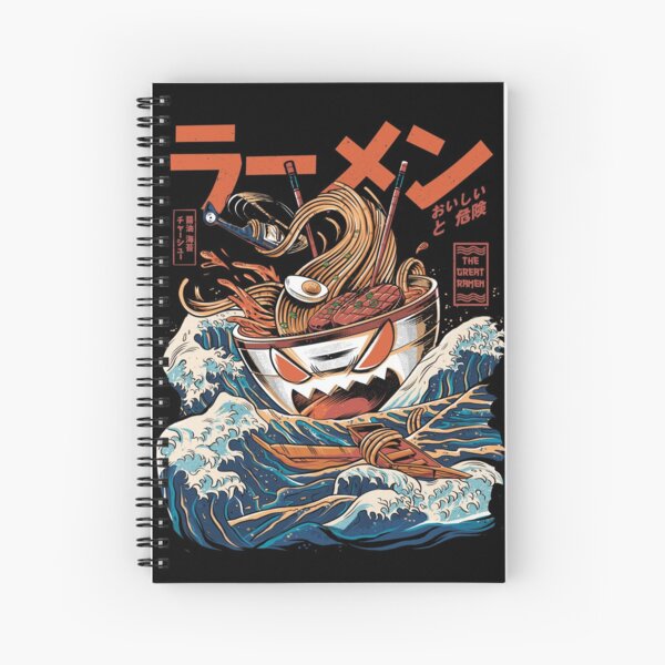 The black Great Ramen Spiral Notebook