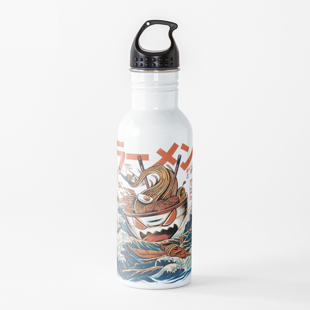 The black Great Ramen Water Bottle