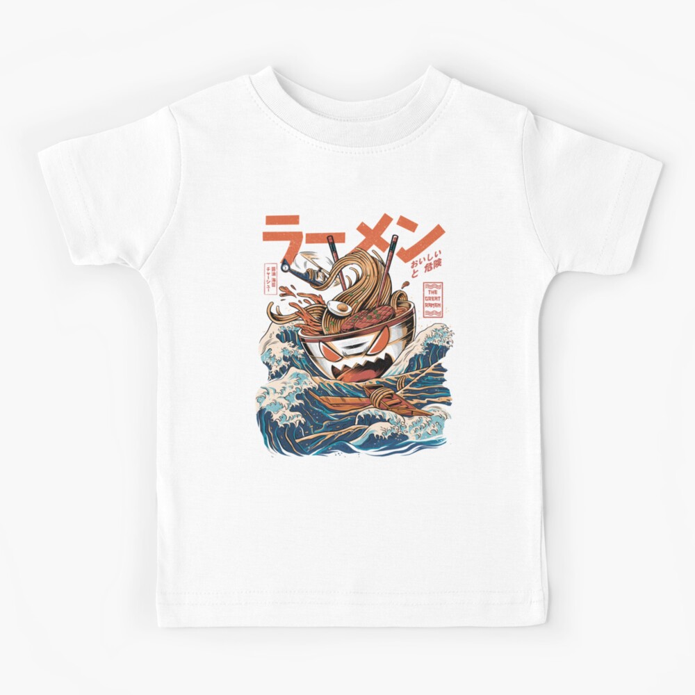 The black Great Ramen Kids T-Shirt