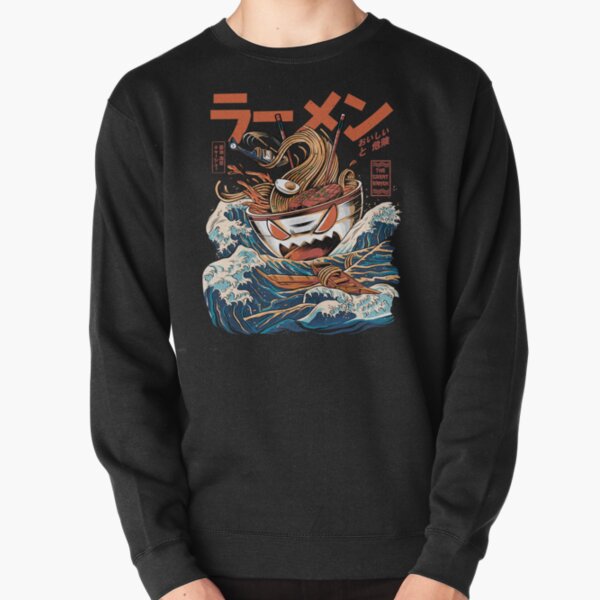 The black Great Ramen Pullover Sweatshirt