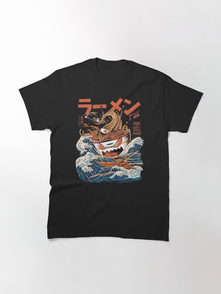 Thumbnail 3 of 7, Classic T-Shirt, The black Great Ramen designed and sold by ilustrata.