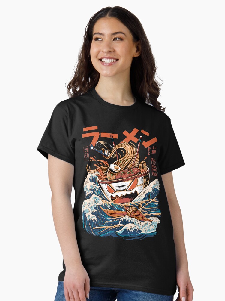 Thumbnail 2 of 7, Classic T-Shirt, The black Great Ramen designed and sold by ilustrata.