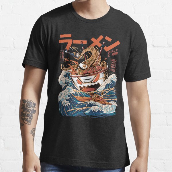 The black Great Ramen Essential T-Shirt