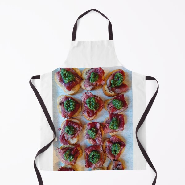 Item preview, Roast beef crostini with pesto sauce designed and sold by PhotoCDesign.