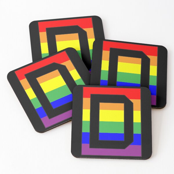 Item preview, Letter "D" LGBT Gay Pride Rainbow Flag font designed and sold by 65 MCMLXV.