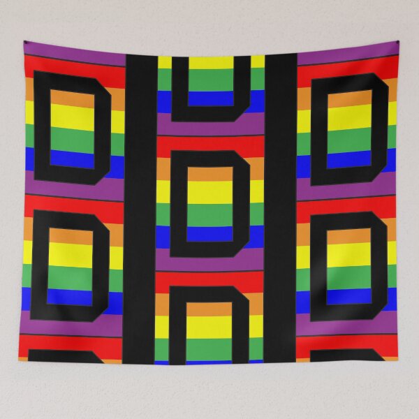 Item preview, Letter "D" LGBT Gay Pride Rainbow Flag font designed and sold by 65 MCMLXV.