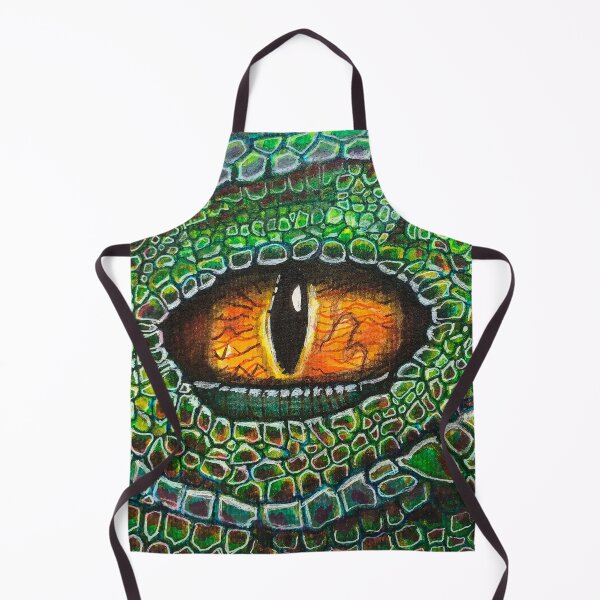 Item preview, Orange Eyed Green Dragon designed and sold by Lynn Harriet.