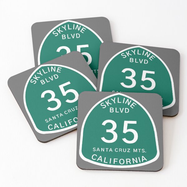 Item preview, Highway 35 Sign: Skyline Boulevard - Santa Cruz Mts. designed and sold by milesmoriarty.
