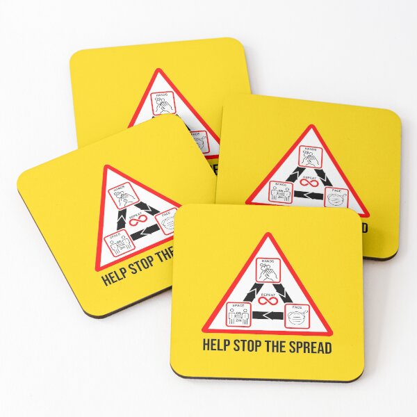 Item preview, Hands Face Space Repeat, Help Stop The Spread designed and sold by 4wordsmovement.