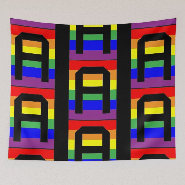Item preview, Letter "A" LGBT Gay Pride Rainbow Flag font designed and sold by 65 MCMLXV.