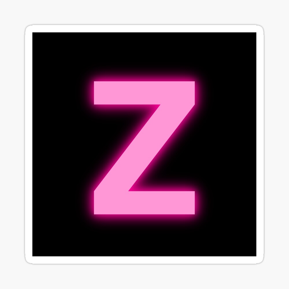 Letter Z Pink Neon Lights