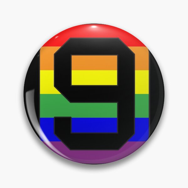Item preview,  Number "9" LGBT Gay Pride Rainbow Flag font designed and sold by 65 MCMLXV.