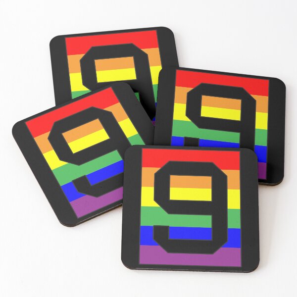 Item preview,  Number "9" LGBT Gay Pride Rainbow Flag font designed and sold by 65 MCMLXV.