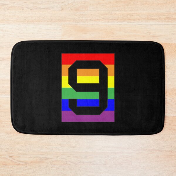 Item preview,  Number "9" LGBT Gay Pride Rainbow Flag font designed and sold by 65 MCMLXV.