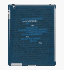 River's marriage proposal iPad Case/Skin