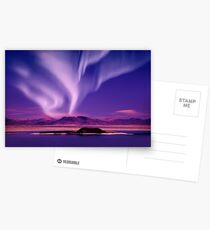 Northern Lights aurora borealis Postkarten
