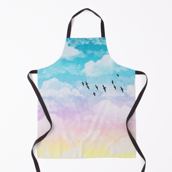 Item preview, Aesthetic Rainbow Clouds with Birds designed and sold by Julie Erin Designs.