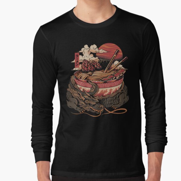 Dragon's Ramen Long Sleeve T-Shirt by Ilustrata Design