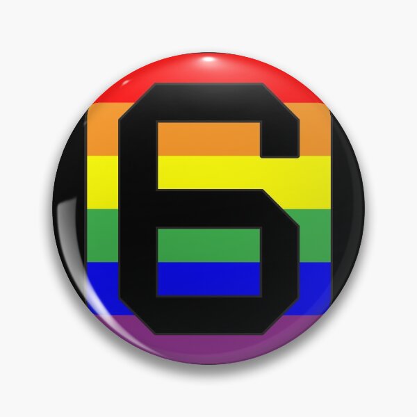 Item preview, Number "6" LGBT Gay Pride Rainbow Flag font designed and sold by 65 MCMLXV.