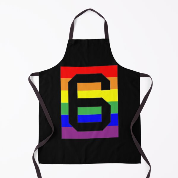 Item preview, Number "6" LGBT Gay Pride Rainbow Flag font designed and sold by 65 MCMLXV.