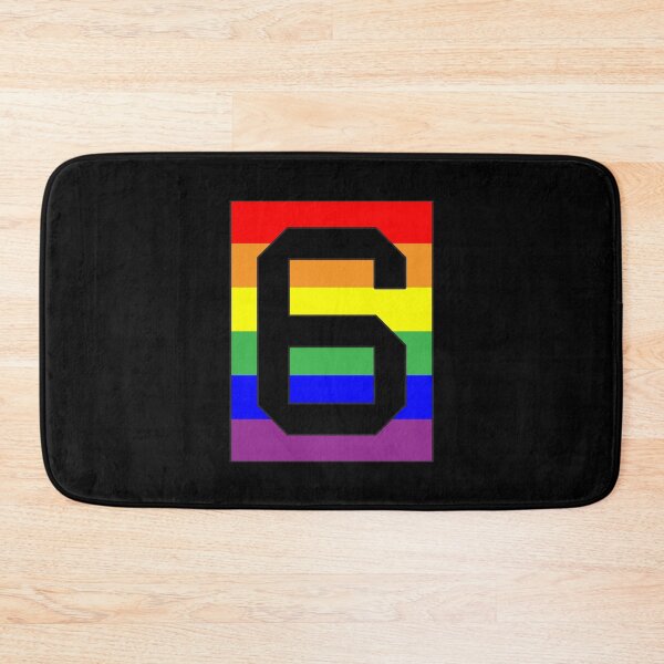Item preview, Number "6" LGBT Gay Pride Rainbow Flag font designed and sold by 65 MCMLXV.