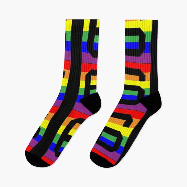 Item preview, Number "6" LGBT Gay Pride Rainbow Flag font designed and sold by 65 MCMLXV.