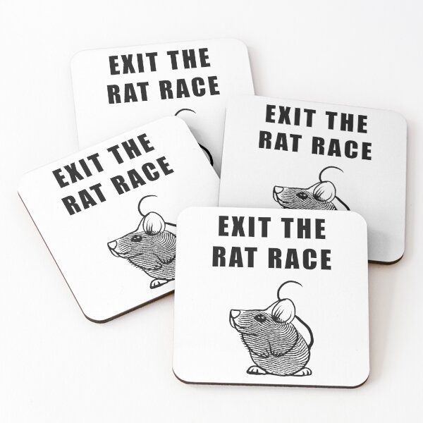Item preview, Exit the Rat Race designed and sold by ArtOfRebellion.