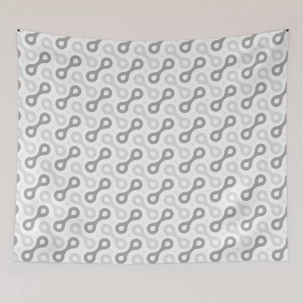 Item preview, Splitting Cells Geometric Pattern – Gray designed and sold by RoguePatterns.