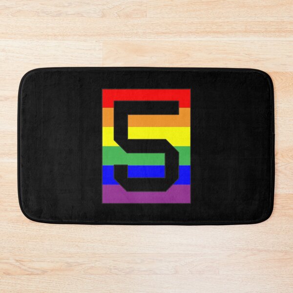 Item preview, Number "5" LGBT Gay Pride Rainbow Flag font designed and sold by 65 MCMLXV.