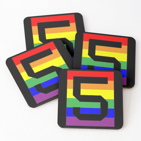 Item preview, Number "5" LGBT Gay Pride Rainbow Flag font designed and sold by 65 MCMLXV.