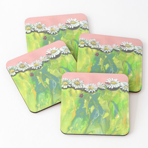 Item preview, Daisies and Ladybugs designed and sold by Rina Arling.