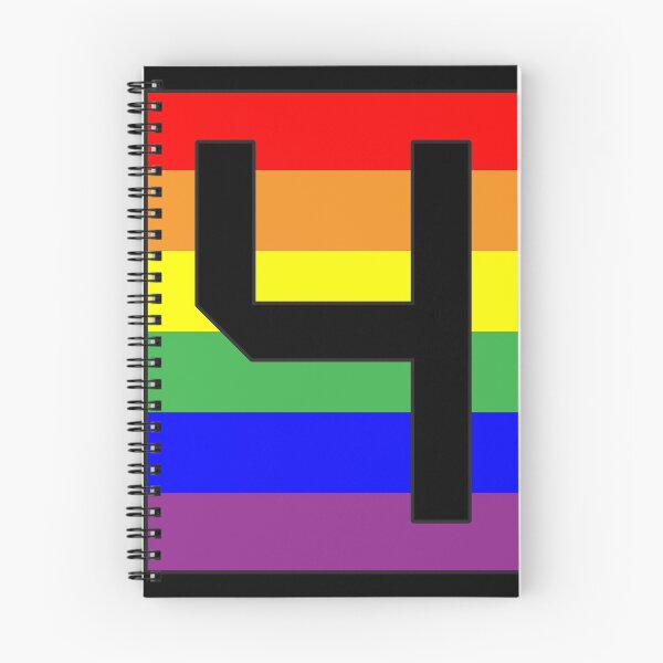 Item preview, Number "4" LGBT Gay Pride Rainbow Flag font designed and sold by 65 MCMLXV.