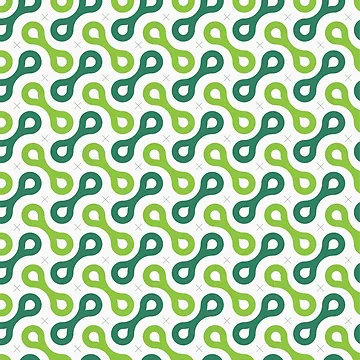 Artwork thumbnail, Splitting Cells Geometric Pattern – Green by RoguePatterns