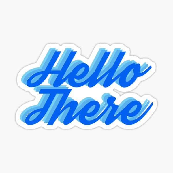 Vista previa del artículo con la obra «Hola, azul», diseñado y vendido por QuinnRamsay.