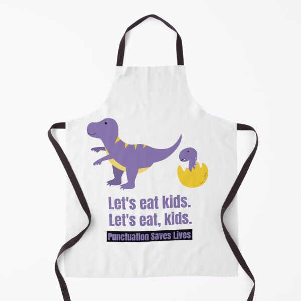 Item preview, Lets Eat, Kids Punctuation Saves Lives Funny Grammar Teacher designed and sold by equilibrum08.