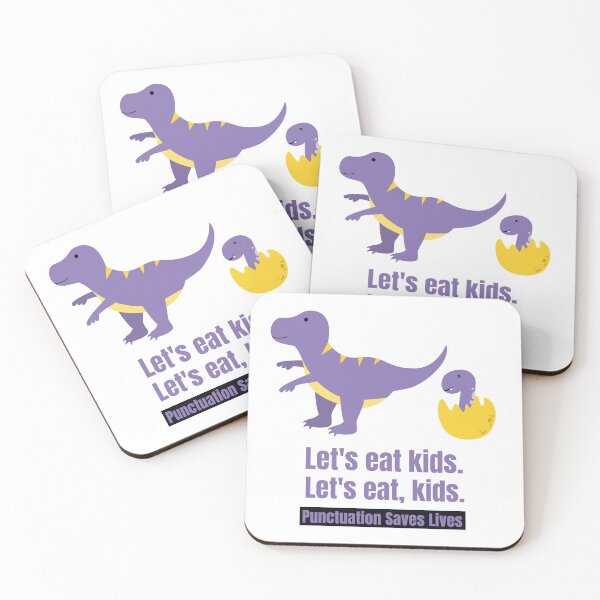 Item preview, Lets Eat, Kids Punctuation Saves Lives Funny Grammar Teacher designed and sold by equilibrum08.