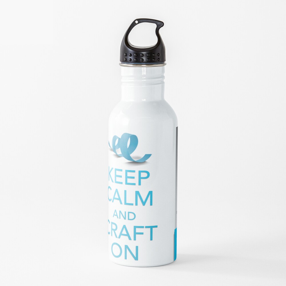 Keep Calm (Blue) Water Bottle