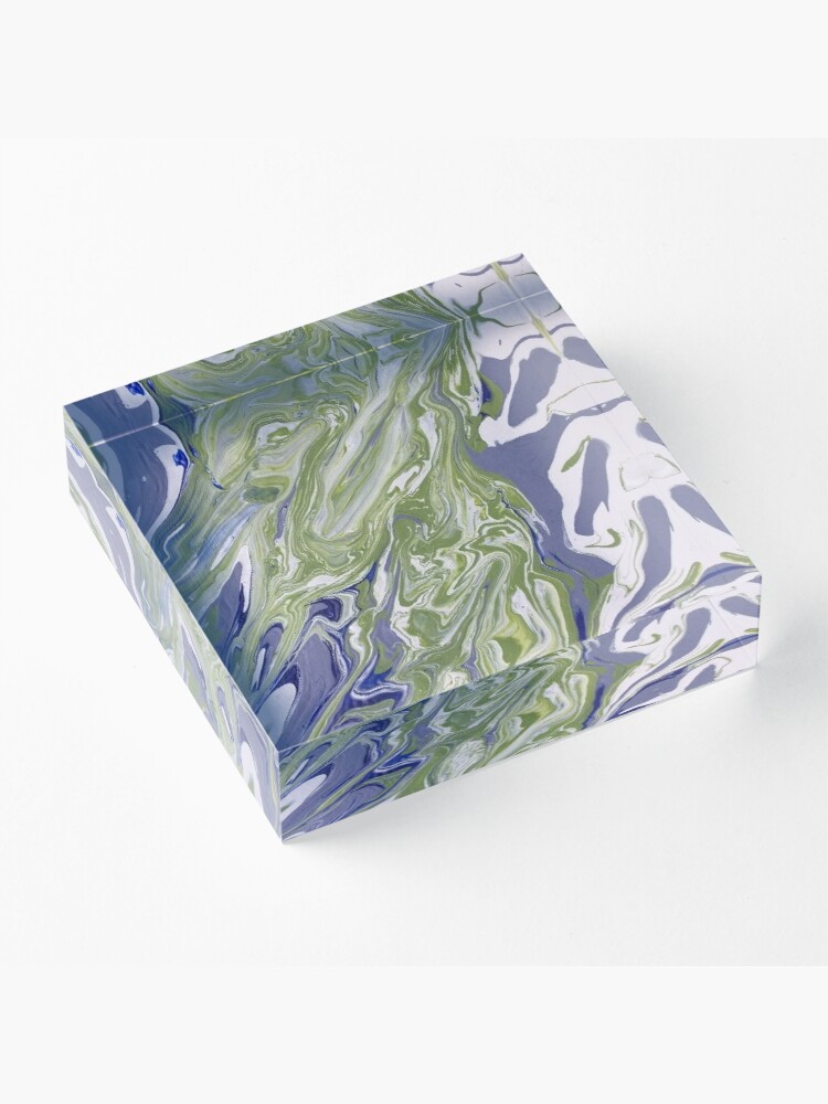 Alternate view of Abstract Painting-"Lavender Lady"-Abstract Art-Abstract Acrylic Block