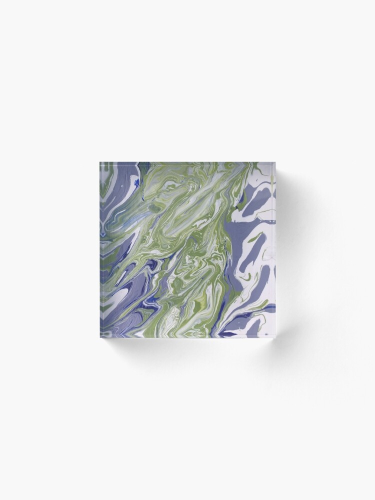 Alternate view of Abstract Painting-"Lavender Lady"-Abstract Art-Abstract Acrylic Block