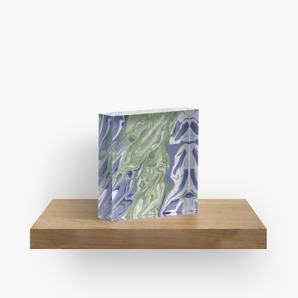 Abstract Painting-"Lavender Lady"-Abstract Art-Abstract Acrylic Block