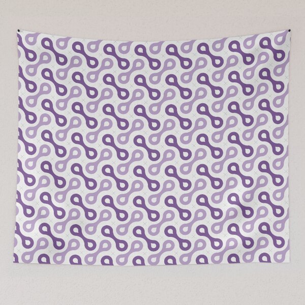 Item preview, Splitting Cells Geometric Pattern – Purple & Lilac designed and sold by RoguePatterns.