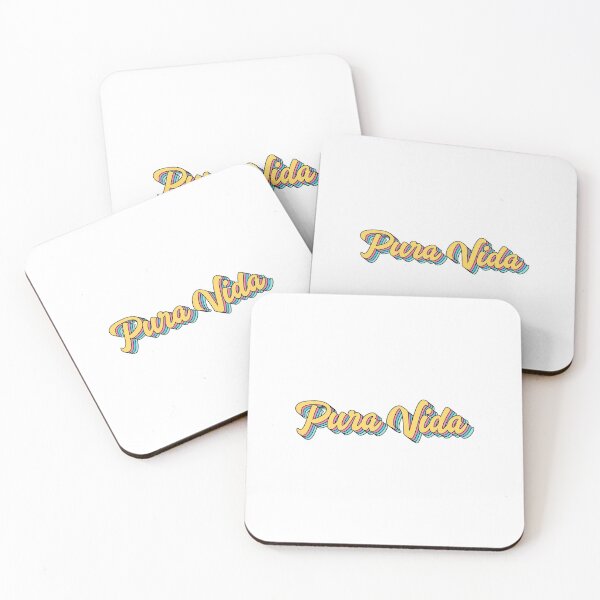 Item preview, Pura Vida Retro Yellow Script designed and sold by modeoftravel.