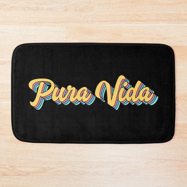 Item preview, Pura Vida Retro Yellow Script designed and sold by modeoftravel.