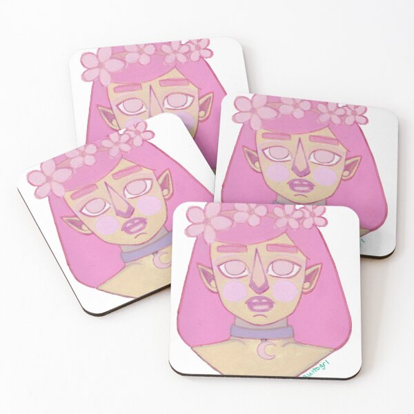 Item preview, girl w/ pink flower headband  designed and sold by mosquitogrl.