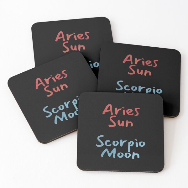 Item preview, Aries Sun Scorpio Moon Text designed and sold by leomooncreates.