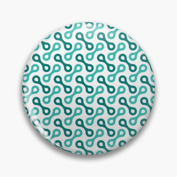 Item preview, Splitting Cells Geometric Pattern – Teal designed and sold by RoguePatterns.