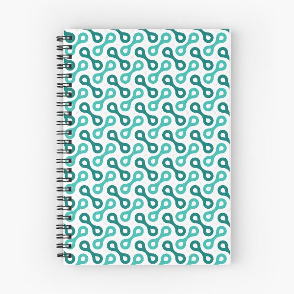 Item preview, Splitting Cells Geometric Pattern – Teal designed and sold by RoguePatterns.