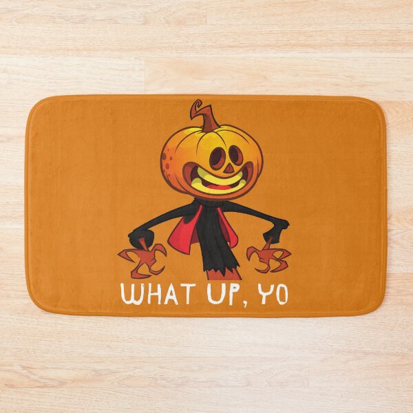 Item preview, What Up, Yo Silly Orange Pumpkin Head designed and sold by WriteThatDown.