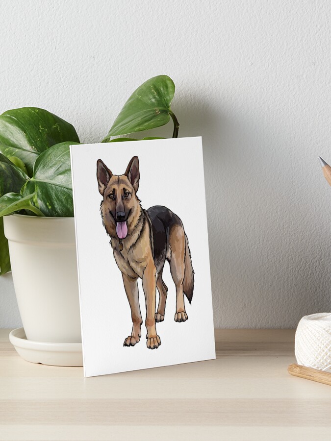 German Shepherd Car Pillows Set of 2 - Watercolor