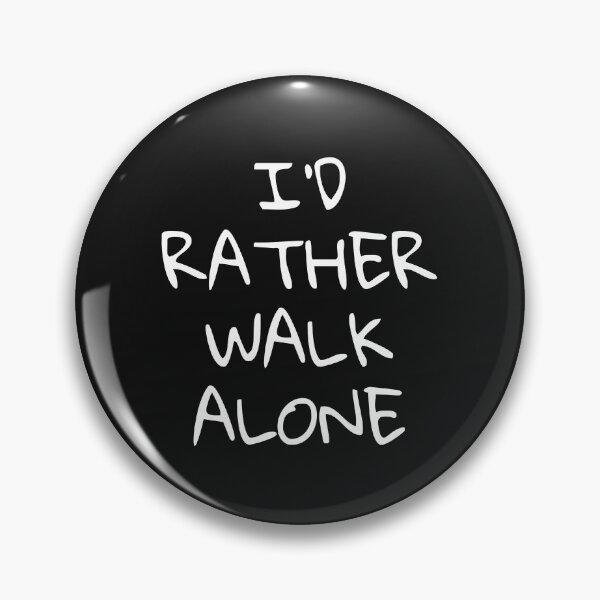 Item preview, "I'd Rather Walk Alone" Funny Football Print designed and sold by TopTrendNow.